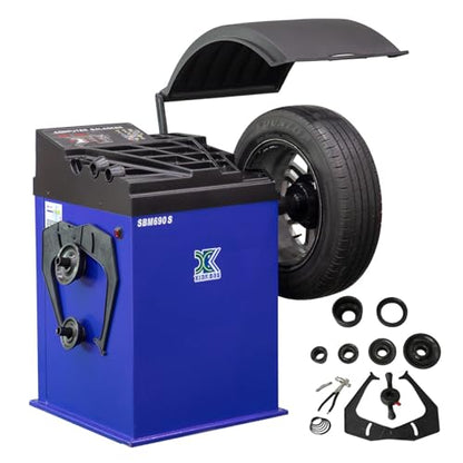 XK New Model 988 Tire Changer Tire Machine Wheel Changers 110V Combo 690S Balancer Rim Clamp with 36 Month Part Replacements - color: Model: 988+690S