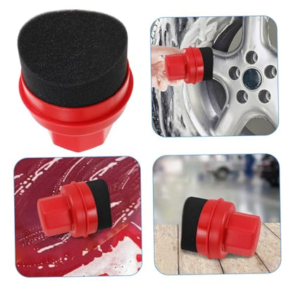 Ciieeo Tire Shine Applicator Sponge Pad Set High Density Waxing Tool for Cars Handheld Tire Dressing and Polishing Kit for Auto Detailing and Wheel Care
