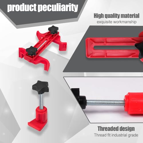 Car Dual Camshaft Clamp, Car Engine Timing Belt Sprocket Gear Locking Tool Kit, Anti-Slip Cam Gear Clamp and Holder Set, Universal Car Accessories Cam Bearing Tool Kit Fit for Most Cars