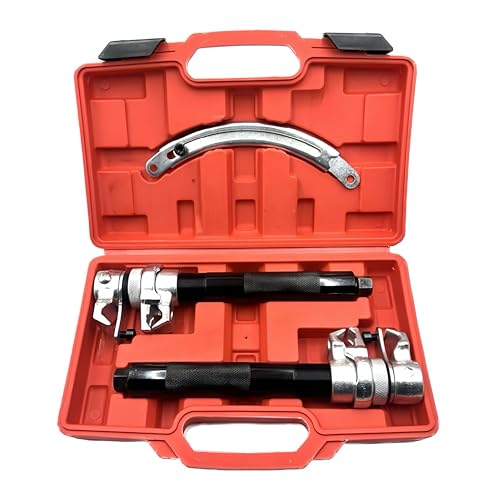 2PCS Spring Compressor Tool, Automotive Coil Spring Compressor Tool, Heavy Duty Macpherson Strut Spring Compression Set with Safety Bracket, Max 2200LBS, for Car Truck ATV UTV