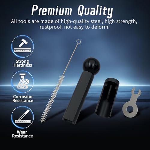 Fuel Injector Puller Removal Kit Injector Seal Installer Repair Tool, Compatible with Audi VW 1.4 1.6 1.8 2.0 2.7 3.0 3.2 3.6 V6 4.2 V8 FSI TSI