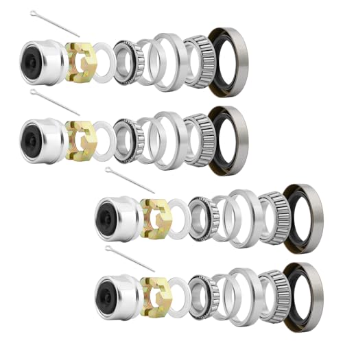 Trailer Axle Bearings L68149 Kit for 3500lb 1-1/16''*1-3/8''Axle-4 Sets | Trailer Axle Wheel Bearings L68149/ L44649 Kit Fit for Spindle #84, 3500lbs 1-1/16''*1-3/8''Axle, with 171255TB Grease Seals - size: 4 sets