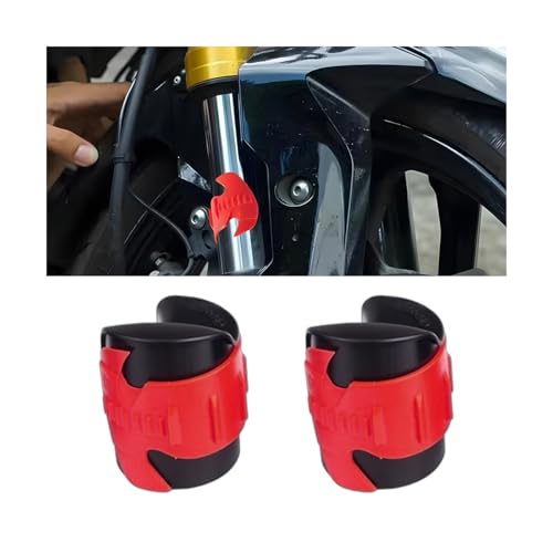 HZEL Motorcycle Fork Seal Cleaner Tool, 2PCS 45mm-55mm Motorbike Front Fork Seal Saver Cleaner Removal Tools, Shock Absorber Motocross Cleaning Tool, Universal for Motocross Dirt Bike Scooters (Red) - color: Red