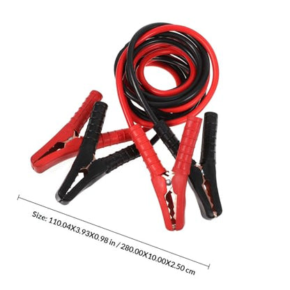 Heavy Duty 1000a Copper Car Emergency Jumper Cables 2.8m Booster Wire with Full Clamp for Suv and Compact Cars Portable Automotive Battery Starter
