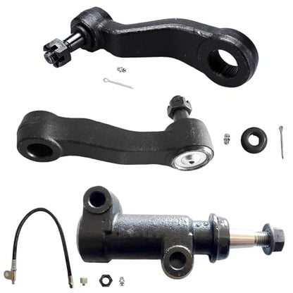 Idler Pitman Arm Kit for Chevy Silverado 1500 2500 3500 Suburban 2500 01-12 | 3PC Front Idler Pitman Arm + Idler Arm Bracket FITS for GMC Sierra 1500 2500 3500 Yukon XL 2500 01-12, for Hummer H2 03-09 - size: K6535 K6654 K6723