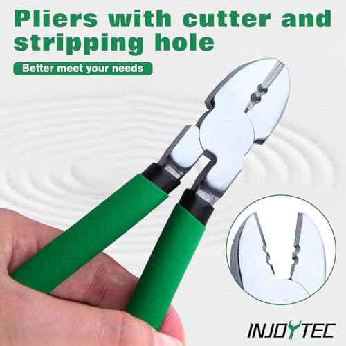 6Inch Diagonal Cutting Pliers Wire Cutters with Wire Stripping Holes Wire Stripper Wire Nippers Flush Cutters Cable Cutters Side Cutters Wire Snips for Cutting Floral Wires Electric Wires - style: Diagonal Pliers with Wire Stripping Holes