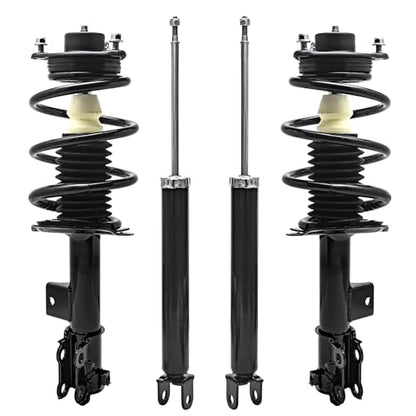 Detroit Axle - Front Struts w/Coil Springs Rear Shock Absorbers Replacement for 2012-2014 Hyundai Sonata, 2012-2015 Kia Optima Gas - 4pc Set - size: 4AQ47285/Shock Kit