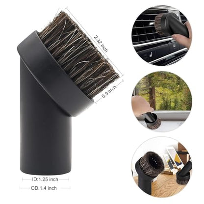 8 Pcs Vacuum Attachments for Shop Vac Accessories - 2 1/2" to 1 1/4" and 1 7/8" to 1" Universal Vacuum Hose Adapter, 1 1/4" Vacuum Floor Brush Attachment Crevice Tool Vacuum Cleaner Accessories - size: 8 Pack