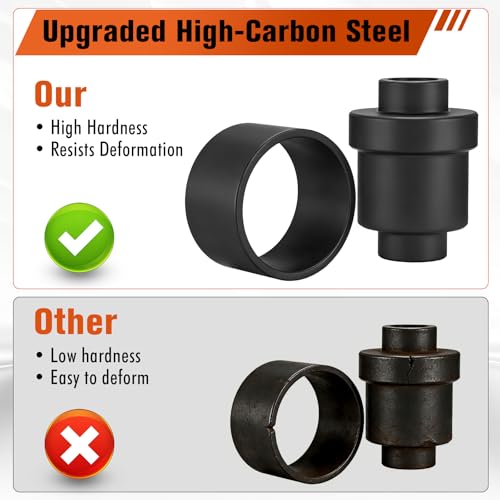 Upgraded Wheel Bearing Press Tool Kit Fit for Polaris Sportsman XP 550 850 1000, Ranger 500-1000, RZR 570-1000, Scrambler 850-1000 – 40mm Inner Diameter, High-Carbon Steel