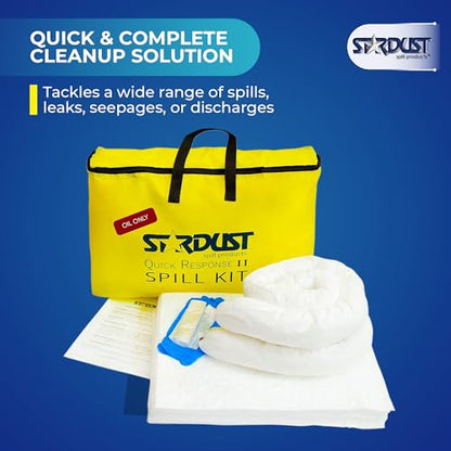 Stardust Spill Products Oil-Only Spill Kit – OSHA Compliant Solution for Vehicles, Industrial, & Restaurant Use, Emergency Response Oil Cleanup, 6-Pack - size: 1 Count (Pack of 6)