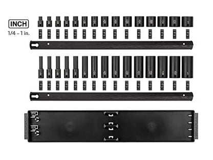 TEKTON 3/8 Inch Impact Socket Set, 30-Piece | SID91210 - size: 30-Piece (1/4-1-Inch), style: Shallow and Deep