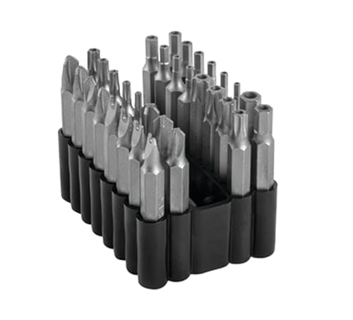 Titan 16633 33-Piece 2-Inch Security Bit Set - size: 33pc x 2-Inch