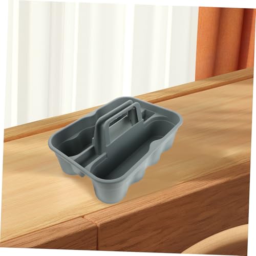 Mobestech Portable Plastic Tool Basket with Handle Spacious Organizer for Car Detailing Supplies Efficient Dividers for Easy Storage for Use
