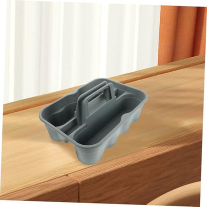 Mobestech Portable Plastic Tool Basket with Handle Spacious Organizer for Car Detailing Supplies Efficient Dividers for Easy Storage for Use