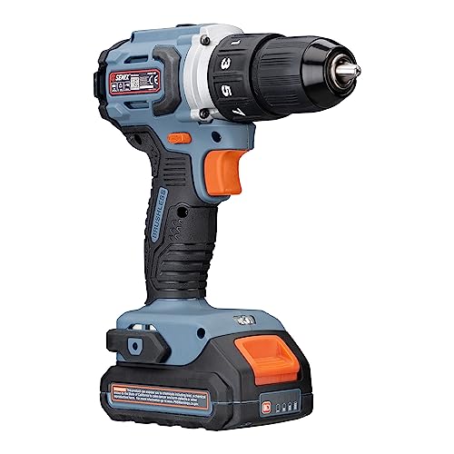 SENIX X2 20 Volt Max* 2-Piece Cordless Power Tool Kit with Battery Powered 1/2-Inch Drill Driver and 1/4-Inch Impact Driver, Includes Storage Bag, 2 2.0 Ah Batteries & Charger (S2K2B2-01) - style: Drill Driver and Impact Driver