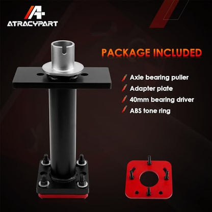 Rear Axle Bearing Puller Tool, Fit For 95-20 Toyota 4Runner Tundra Tacoma | Also Fits Hilux T100 Pick-up/Trucks, ABS Tone Ring Tool Kit, Wheel Bearing Removal Tool & Installer