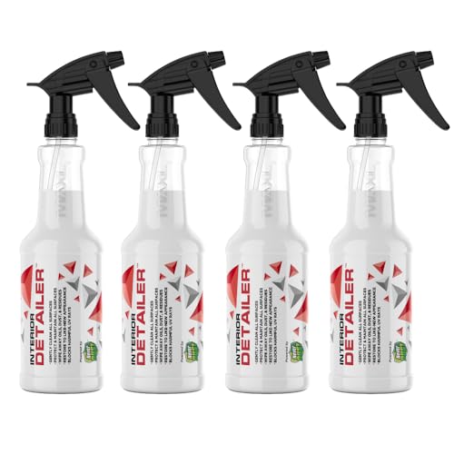 MAXL® Interior Car Cleaner Detailer Spray, NeverDust® Technology, 4 x 20 oz | Repels Dust, Wipes Oil, Residue with Matte Finish for Leather, Dash, Trim & Screens, Safe on All Surfaces - size: 20 Fl Oz (Pack of 4)