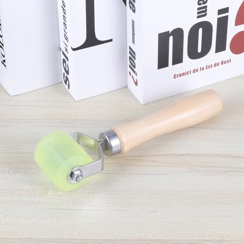 GANAZONO Car Tire Repair Roller Bearing Tool for Tire Patch Repairs with Sturdy Wood and Metal Construction Labor-saving Design Ensures Good Adhesion