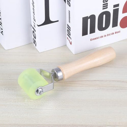 GANAZONO Car Tire Repair Roller Bearing Tool for Tire Patch Repairs with Sturdy Wood and Metal Construction Labor-saving Design Ensures Good Adhesion