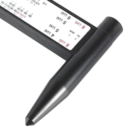 Zpana Car Wheel PCD Gauge, Vehicle Rim Bolt Pattern Measuring Tool, Automotive Lug PCD Ruler Accessories for 4 5 6 8 Holes Sliding Caliper, Universal for SUV, Sedan, Truck