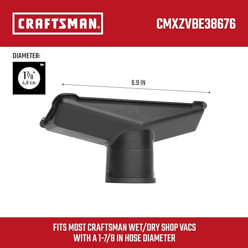 CRAFTSMAN CMXZVBE38676 1-7/8 in. Utility Nozzle Wet Dry Vac Attachment - size: Utility Nozzle