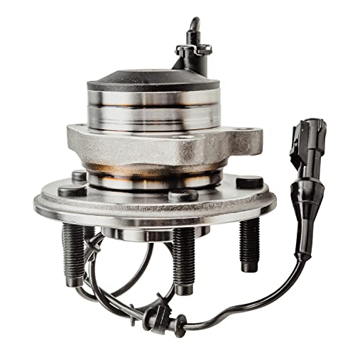 Detroit Axle - 2WD Front Wheel Bearing Hubs for Jaguar S-Type XJ8 XJR [5 Lug], Wheel Bearing Hubs Assembly Set Replacement, Pair Hubs w/Sensor Wire - style: 513169 x2/Pair