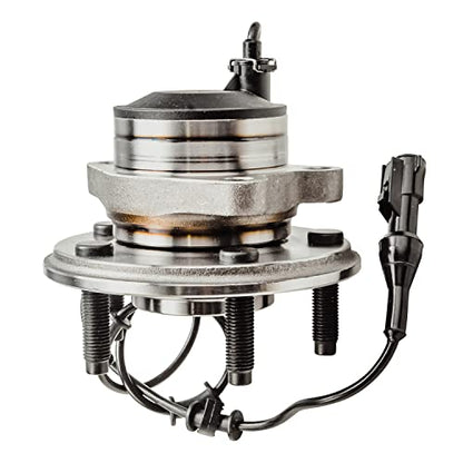 Detroit Axle - 2WD Front Wheel Bearing Hubs for Jaguar S-Type XJ8 XJR [5 Lug], Wheel Bearing Hubs Assembly Set Replacement, Pair Hubs w/Sensor Wire - style: 513169 x2/Pair