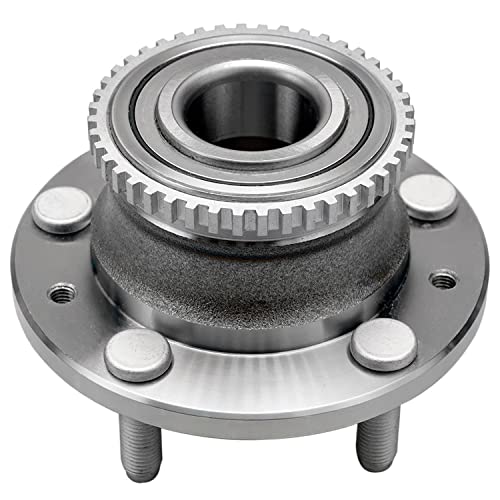 Detroit Axle - Pair Front Wheel Bearing and Hubs Assembly for Mazda 1989-1998 MPV, 1992-1995 929, 5 Lugs w/ABS Ring - style: 512269 x2V2/Pair