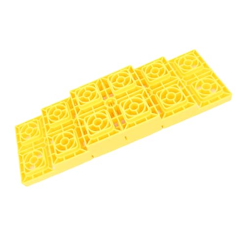 Focket RV Leveling Blocks, 3 Steps Adjustable Heavy Duty HDPE Material Non Slip Surface Trailer Leveling Blocks, Campers with 10pcs Set Carry Bag for Cars Campers RV