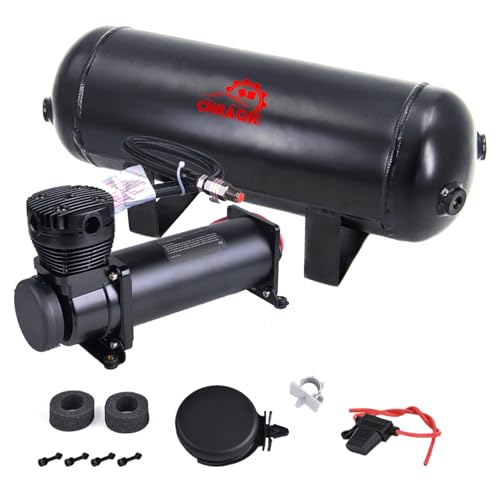3 Gallon Air Tank with 200PSI Air Compressor for Suspension/Air Ride/Bag/Car Train Truck Horn Aluminum 12 Liter Compressed air Storage Tank Onboard System Air Suspension Compressor Kit - color: Air Compressor+air Tank, size: Air Compressor+Air Tank