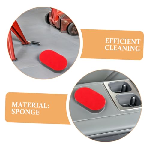 Holibanna Car Wax Applicator Pads and Tire Shine Brushes 4pcs Set Soft Sponge Cleaning Tools for Car Tire Polishing and Waxing Automotive Exterior Care