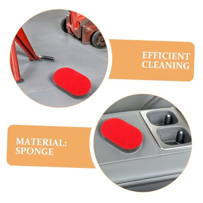 Holibanna Car Wax Applicator Pads and Tire Shine Brushes 4pcs Set Soft Sponge Cleaning Tools for Car Tire Polishing and Waxing Automotive Exterior Care