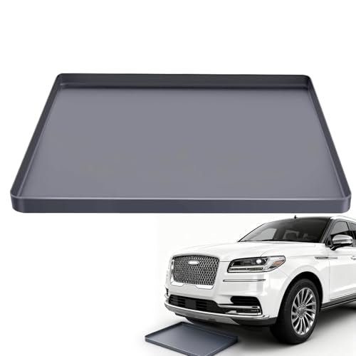 Oil Drip Pan for Under Car 34" x 22" Silicone Oil Spill Mat for Garage, Oil Change Mat with Raised Edge,Reusable Oil Drain Pan,Waterproof,Oil-Proof, Non-Slip,Garage Floor Protector-Grey - color: Grey
