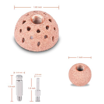 Unicaravan Tire Patch Repair Tools Tire Buffing Wheels 25mm 42mm | Tungsten Carbide Tire Patch Roller Scraping Cutter for Car Tire Grinding Polishing Accessories Kit - size: 25+42mm 6PCS