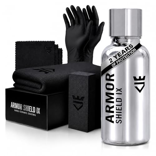AvalonKing Armor Shield IX – DIY Ceramic Coating Kit for Cars – High Gloss, Hydrophobic & 2-Year Protection – Easy Home Application – Paint, Glass, Rims & Trim – 30ml