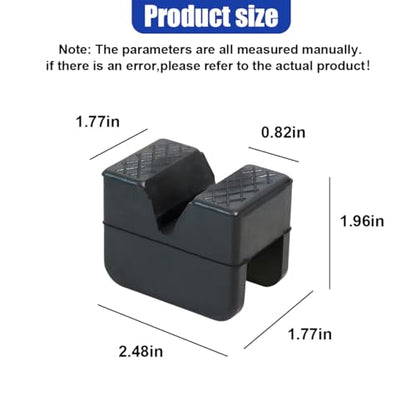 Jack Pad Adapter, Anti-Slip Jack Stand Lift Point Rubber Pads, Heavy Duty Slotted Frame Rail Pinch Weld Protector, Universal Jacks Pad Adapter Accessories for Floor Jack (2PCS) - size: 2PCS