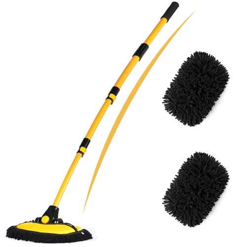 EVERRUSH 56.7" Car Wash Brush Mop Microfiber Car Washing Sponge with Long Handle