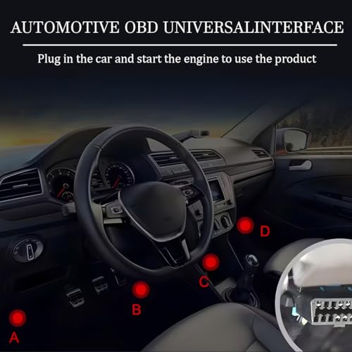OBD2 Car Scanner Diagnostic Tool, V520 Vehicle OBDII Code Reader | Pc material, enhanced automotive fault code reader scanner accessories, universal for most vehicles after 1996