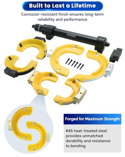 ATPEAM Macpherson Strut Spring Compressor Kit Universal Interchangeable Fork Coil Extractor Tool Set