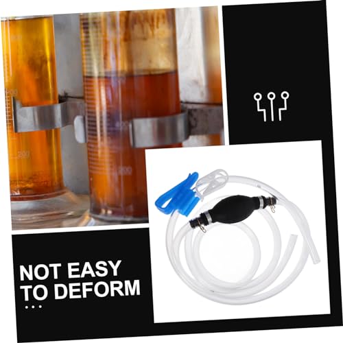 ULTECHNOVO 1Set Hand Gas Pump Siphon Kit Manual Transfer Pump for Automotive Use Durable Fuel Siphon Hose No Power Required Easy Operation
