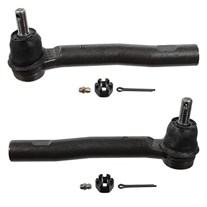 Detroit Axle - Front 4pc Steering Knuckles Kit for 10-15 Lexus RX350 RX450h, 08-17 Toyota Highlander, Steering Knuckles & Wheel Bearing Hubs Outer Tie Rods 2010 2011 2012 2013 2014 2015 Replacement - size: 4SU50508/Kit