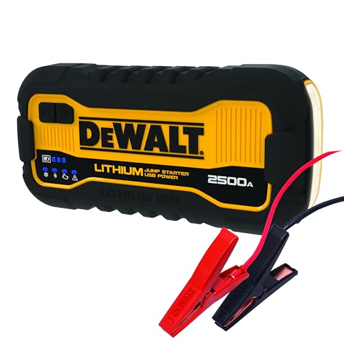 DeWalt Jump Starter DXAELJ25C 2500 Amps | Lithium Battery, USB Power Bank, Carrying Case - size: 2500 Peak Amp