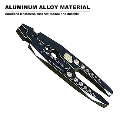 Aluminum Alloy RC Shock Absorber Pliers 4 in 1 RC Crawler Multifunction Pliers Tool RC Rod Ends Disassemble Tool for Traxxas HSP Car Black Silver - color: Black Silver
