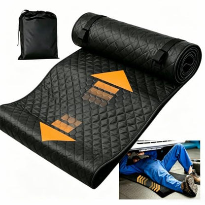Magic Rolling Creeper Mat – Upgraded Heavy-Duty 2.5 lbs, Under Car Repair Mat with Thicker Denser Material, 60"x28" Portable Foldable Mechanics Rolling Pad, Storage Bag Included for Low Clearance
