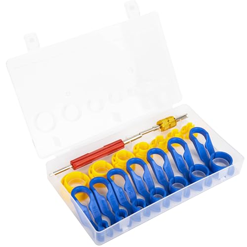 BFXM 16Pcs Fuel Line Disconnect Tool Set, Transmission Line Disconnect Tool | 1/4 5/16 3/8 1/2 5/8 3/4 7/8 Inch Fuel Filter Removal Tool, AC Line Disconnect Tool Compatible for Ford/GM/Chrysler/Mazda - color: 16Pcs