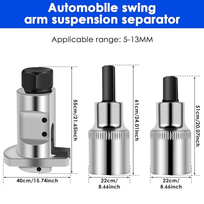 Car Hydraulic Shock Absorber Removal Tool Universal Arm Swing Suspension Separator Steel Sheephorn Separator Tool Shock Absorber Suspension Strut Ball Joint Removal