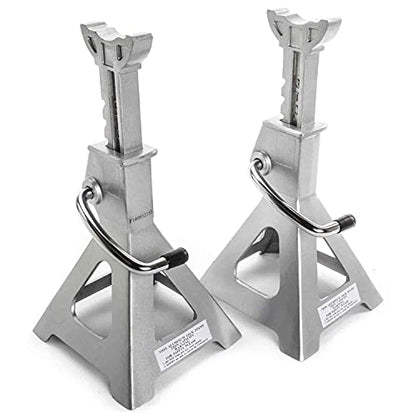 JEGS Aluminum Jack Stands | 3-Ton Capacity | Lightweight | Adjustable Height From 11 1/2 to 16 1/2 Inches | 1 Pair Per Package | Aluminum Jack Stands for lightweight alternative to steel jack stands; aluminum and steel construction