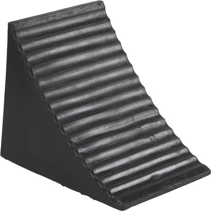 Ironton Contoured Wheel Chock - Rubber with Reinforced Nylon