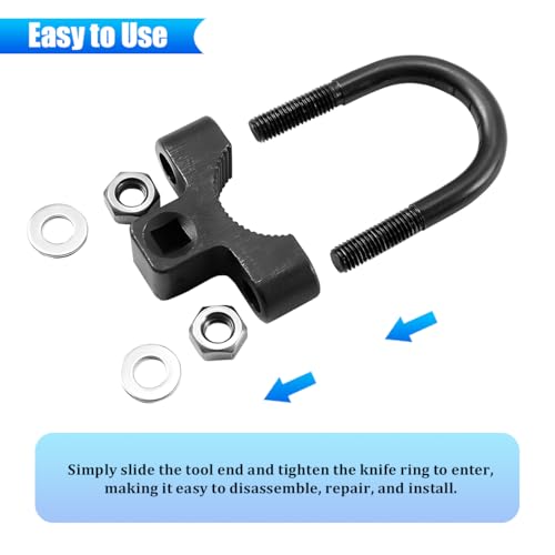 Bittwee Car Inner Tie Rod Removal Tool, U-Shaped Low-Profile Vehicle Tie Rod End Hex Wrench Tool with Non-Slip Teeth, Auto Steering Wheel Installation Wrench, Universal for SUV RV Truck