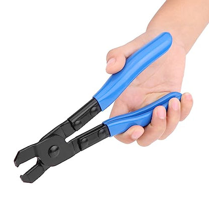 Clamp Pliers, Carbon Steel Universal Ear Type CV Boot Clamp Plier Professional Ear CV Joint Boot Clamps Band Tool Kit Auto Repair Tool Suitable for All Earless Type CVJ Boot Clamps